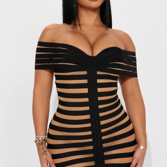 BANDAGE MIDI DRESS - Picture 6 of 9